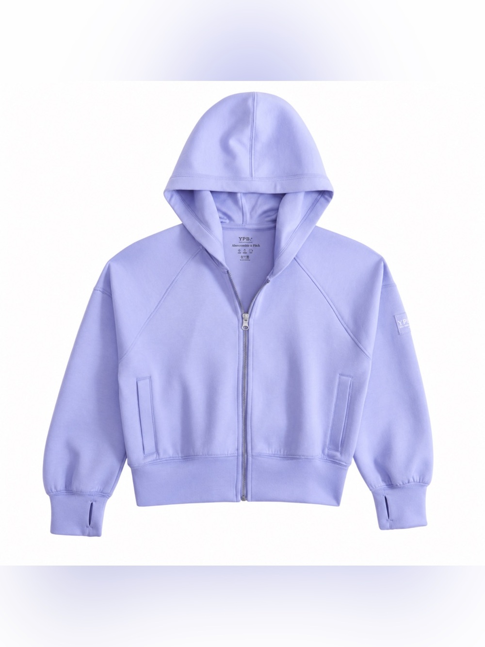 Like New YPB Abercrombie Kids Lavender Zip-Up Hoodie | Girls Size 9/10